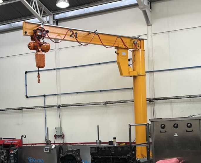 2t floor mounted jib crane - case