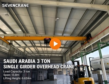 3t single girder overhead crane