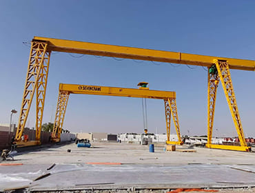 construção de guindaste pórtico de viga única