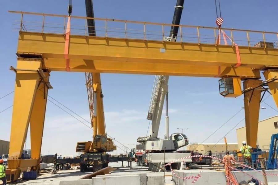 SEVENCRANE- double girder gantry crane installation